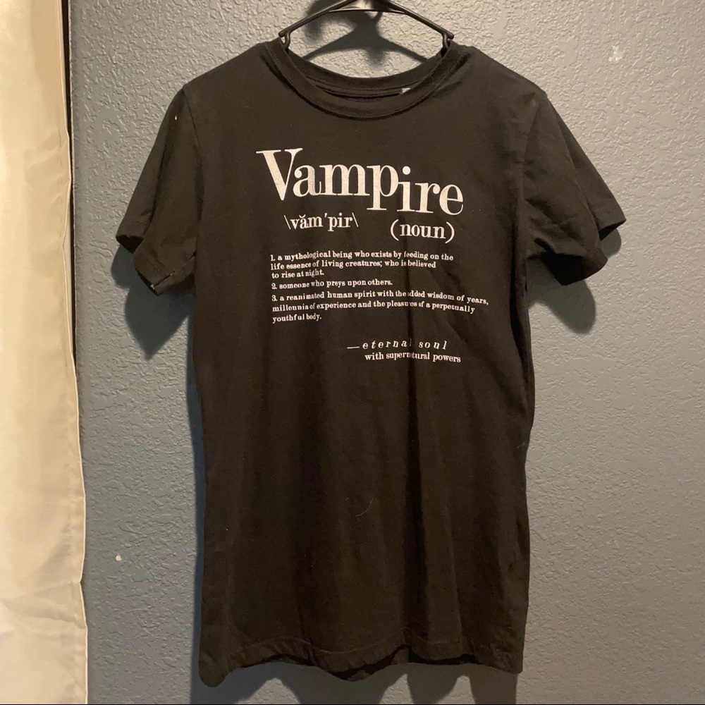 Vampire Dictionary Definition Graphic T-Shirt